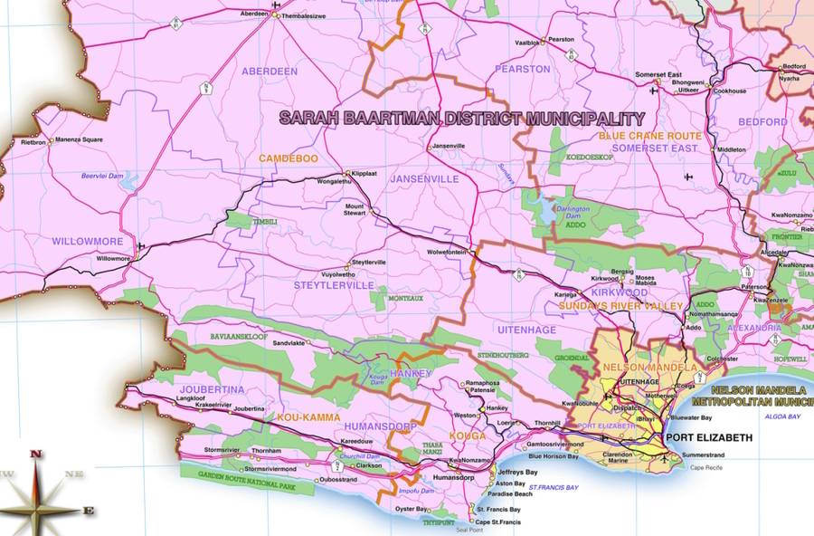 Eastern Cape Provincial Map - Printed Map