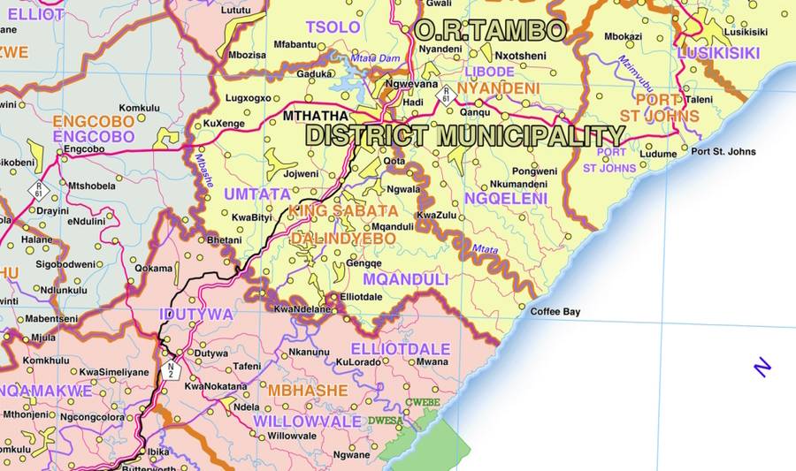 Eastern Cape Provincial Map - Printed Map