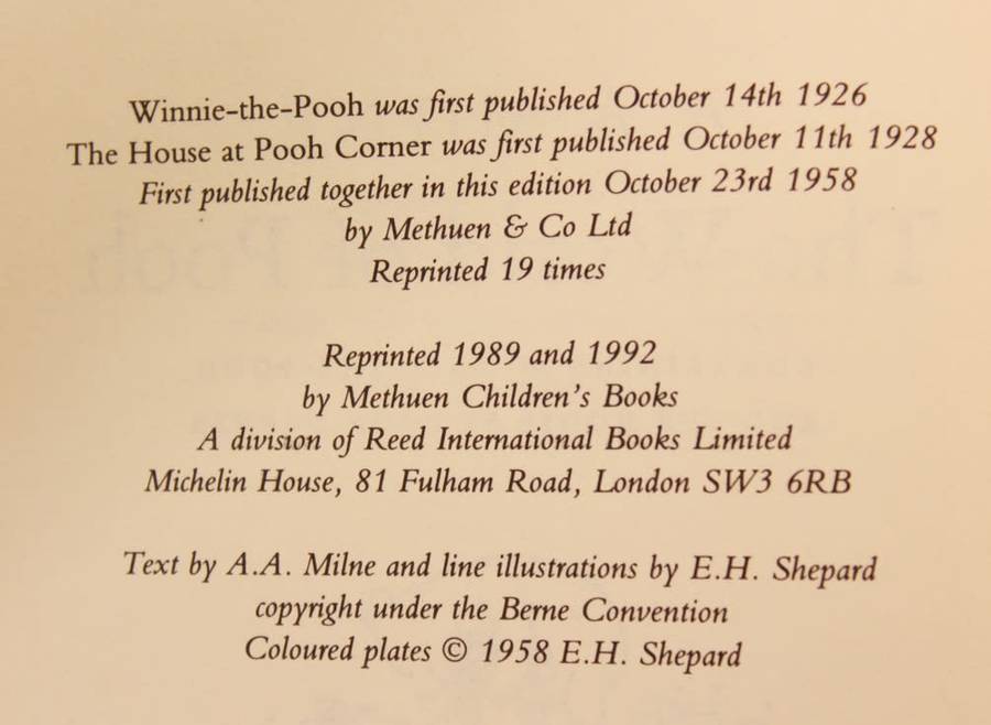The World Of Pooh (Winnie The Pooh & The House At Pooh Corner) by A. A. Milne Hardcover Book
