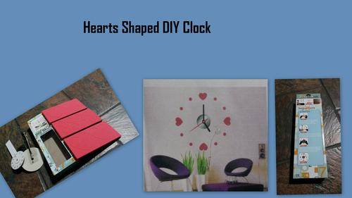 Hearts Shaped DIY Clock