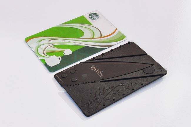 CREDIT CARD KNIFE BY IAIN SINCLAIR - CARD SHARP