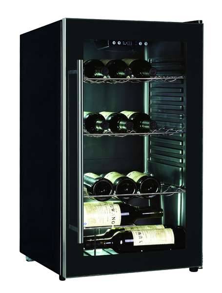Kelvinator - 150L Wine Cooler Black - Stores Up To 30 Bottles - KI150WCBS