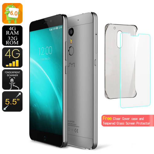 UMI Super Android Smartphone - Android 6.0, 4GB RAM, 64BIT Octa Core CPU, 4G Dual SIM, Free Case +
