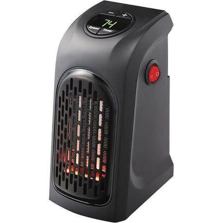 Portable Mini Handy Heater, 400W Handy Heater Compact Digital Electric Heater Fan Wall-Outlet