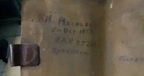 Collectors item. 70 year old leather S.A.P standard issue (Ticket/Fine note book cover).