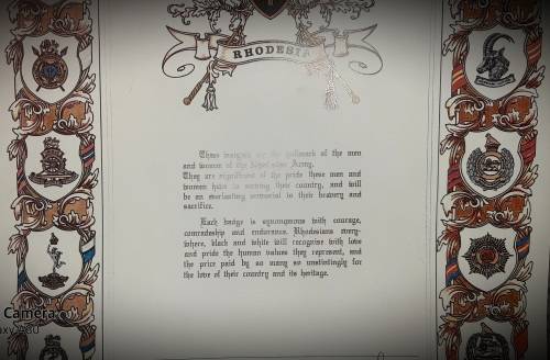 WOW. Rare ... Honourarium to the Rhodesian Forces. Ian Douglas Smith PM.