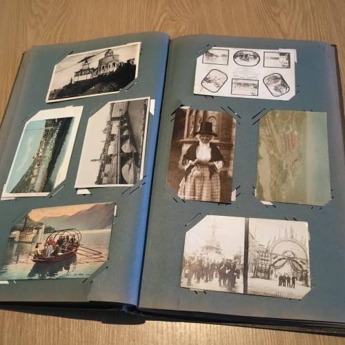 Postcard Album with 121 Cards GB Italy Canada New Zealand USA
