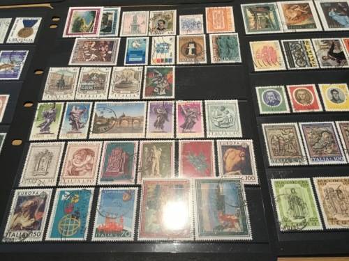 Italy 1970s Used Hinged & Some MH Catalogue Approximately R1170 Stock Pages NOT Included