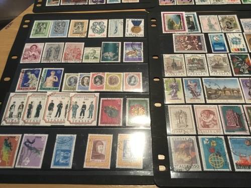 Italy 1970s Used Hinged & Some MH Catalogue Approximately R1170 Stock Pages NOT Included