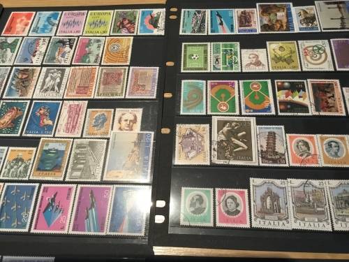 Italy 1970s Used Hinged & Some MH Catalogue Approximately R1170 Stock Pages NOT Included