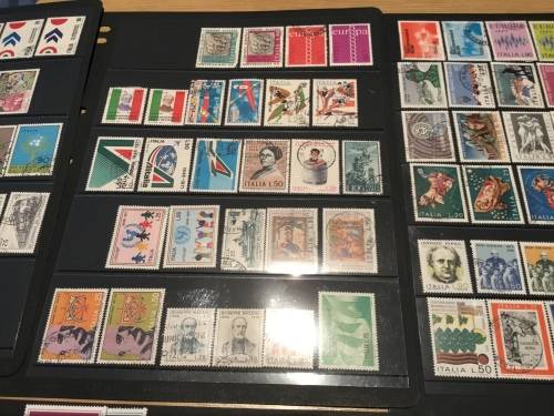 Italy 1970s Used Hinged & Some MH Catalogue Approximately R1170 Stock Pages NOT Included