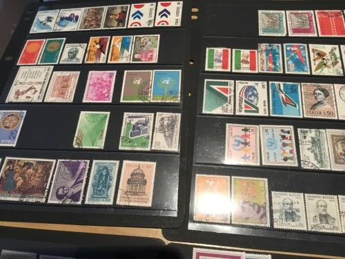 Italy 1970s Used Hinged & Some MH Catalogue Approximately R1170 Stock Pages NOT Included