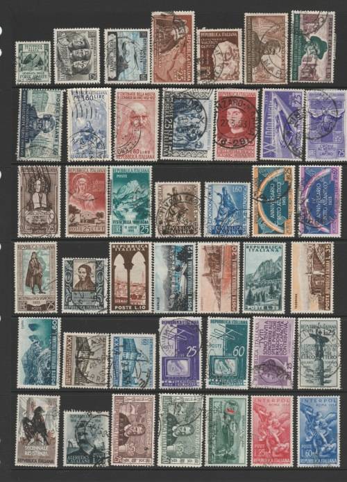 Italy 1950s selection No Duplication LOT Used