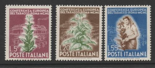 Italy 1950 The European Tobacco Conference MH Mint Hinged