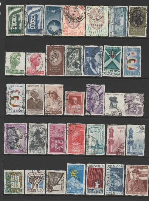 Italy 1950s selection No Duplication LOT Used