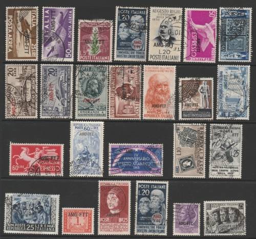 Italy Trieste AMG VG & AMG FTT Used Overprint LOT Used
