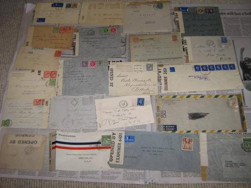 LATE ENTRY Postal History LOT Censored WW2 and WW1 mainly GB many covers