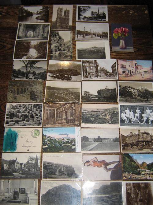 LOT 33 Post Cards OLD Real Photo Europe and South Africa Interesting!