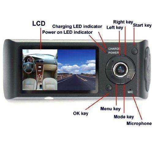 Car Dash Camera DVR R300  (GPS logger, Dual camera)