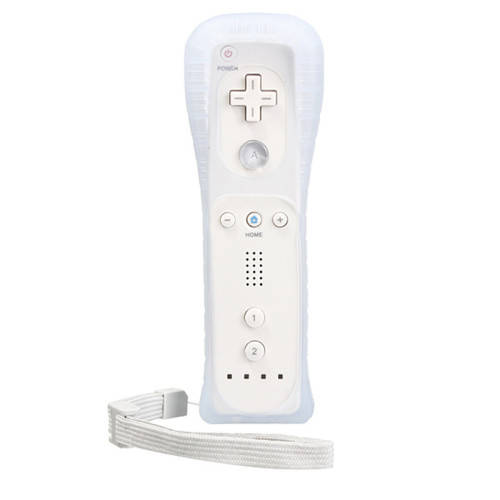 OFFICIAL WII REMOTE WITH JACKET AND WRIST STRAP (WHITE)