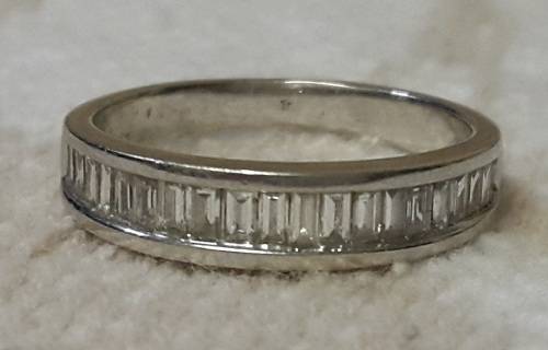 18ct White Gold Half Eternity Diamond Ring