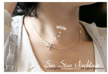 Cubic Zirconia Sea Star Necklace