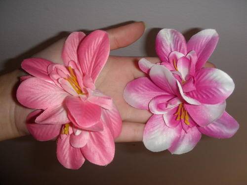 Double Morning Glory Flower Hairclip