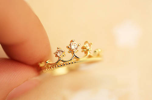 Fashion Crown Ring - Silver