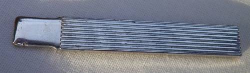 Unusual Vintage German Silver (835) Toothpick in holder. 55 x 8 mm. Weight: 6.4 gram