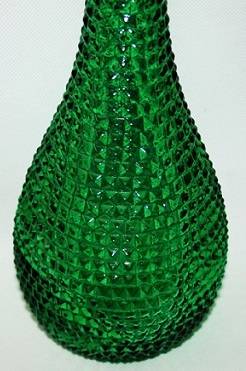 WOW! Splendid huge Jade green "GENIE" vintage bath salts bottle. 56cm tall.