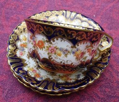 Spectacular! Rare! Beautiful! VICTORIAN c1890 CROWN STAFFORDSHIRE TRIO. No: A 807