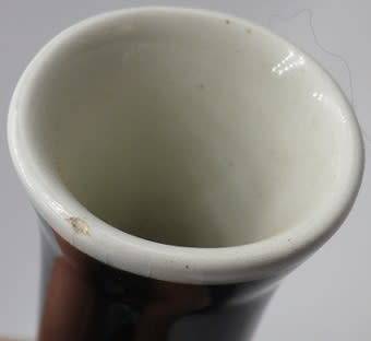 Rare! 1967 Royal Delft (De Porceleyne Fles) BLACK 'scratch' Large Vase