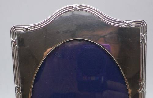 BEAUTIFUL LARGE HALLMARKED SILVER FRONTED PICTURE FRAME LONDON 1973 KITNEY & CO.19 x13cm