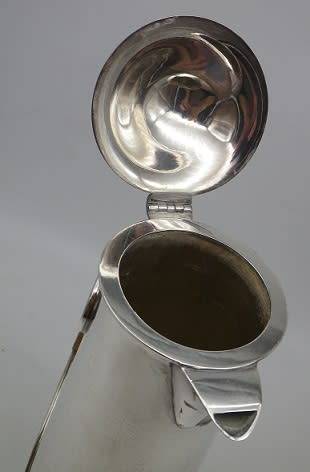 Antique George Unite Birmingham silver plated EPNS slender coffee pot Reg no: 536712