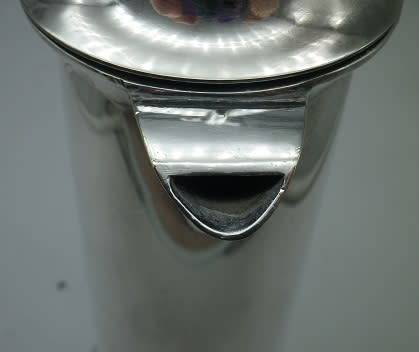 Antique George Unite Birmingham silver plated EPNS slender coffee pot Reg no: 536712