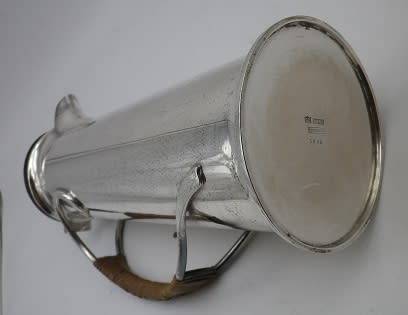 Antique George Unite Birmingham silver plated EPNS slender coffee pot Reg no: 536712