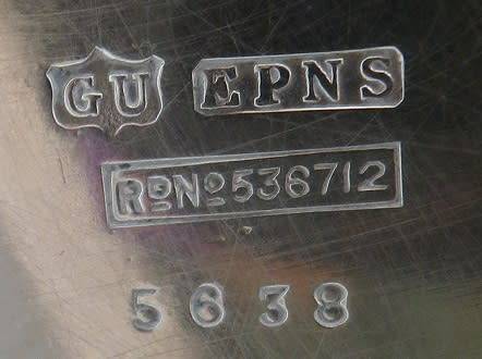 Antique George Unite Birmingham silver plated EPNS slender coffee pot Reg no: 536712