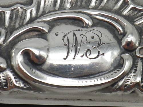 Antique Hallmarked Sterling Silver Aide Memoire Birmingham 1905 Henry Matthews Reynolds Angels