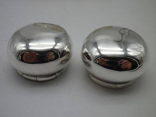 Victorian Silver Plate & Crystal double inkwel, James Deacon & Sons