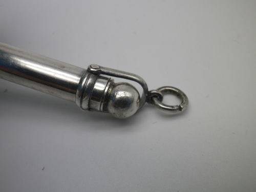 Miniature vintage/antique chatelaine propelling pencil. Silver (or silver plated)