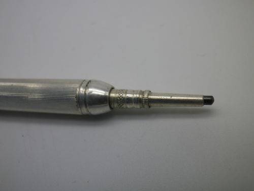 Miniature vintage/antique chatelaine propelling pencil. Silver (or silver plated)