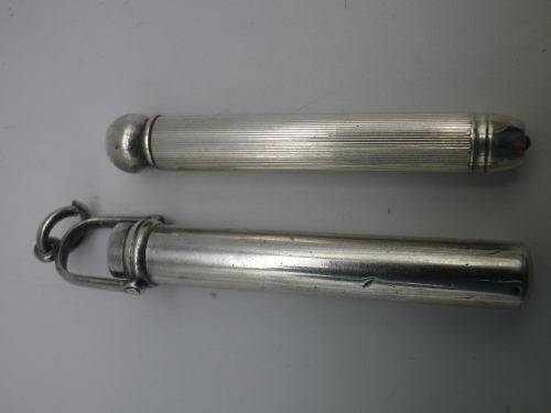 Miniature vintage/antique chatelaine propelling pencil. Silver (or silver plated)