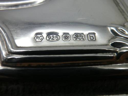 Hallmarked Sterling Silver Picture Frame. Carr's of Sheffield, 2001 18.5 x 14 cm Gorgeous