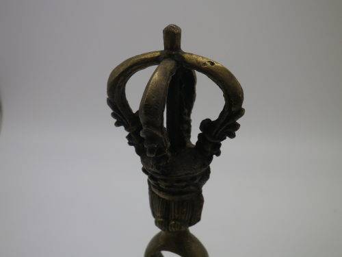 Vintage/Antique Brass & multi metal TIBETAN BELL with Dorje Handle. Rings Gloriously