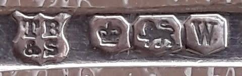 ART DECO Hallmarked sterling silver Condiment Spoons. Sheffield 1939 Thomas Bradbury& Sons Ltd