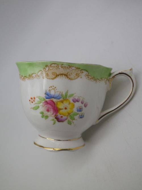 RARE and CHARMING Royal Albert Crown China Vintage/Antique Trio. Un-named Pattern