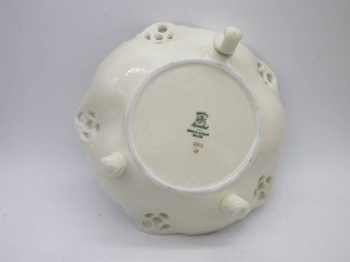 Vintage RC Rosenthal Moliere 3 footed bowl No 2875 with pink roses Kronach Germany 17 x 6.5cm