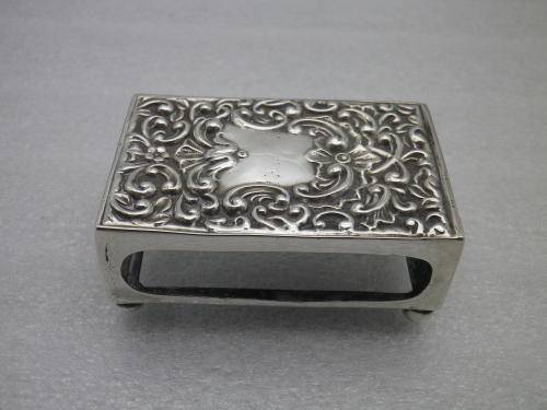 GORGEOUS Hallmarked Silver Matchbox holder..Birmingham 1901 Henry Matthews 23g 6.3x4x2.5cm