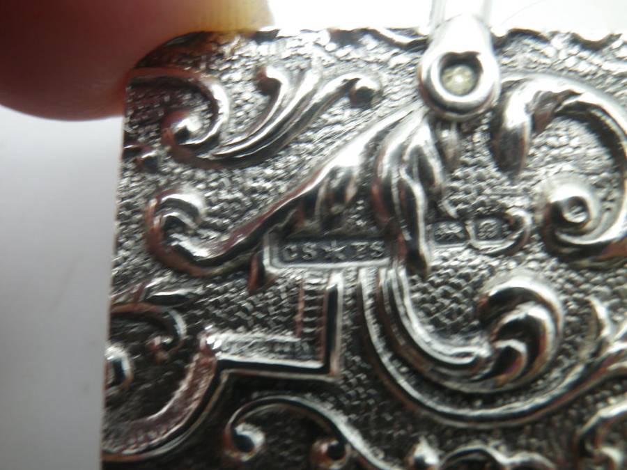 RARE Antique Chatelaine Hallmarked Silver & Ivory Dance Card. Chester, 1902, CS* SF