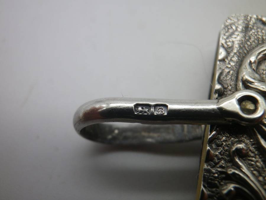 RARE Antique Chatelaine Hallmarked Silver & Ivory Dance Card. Chester, 1902, CS* SF